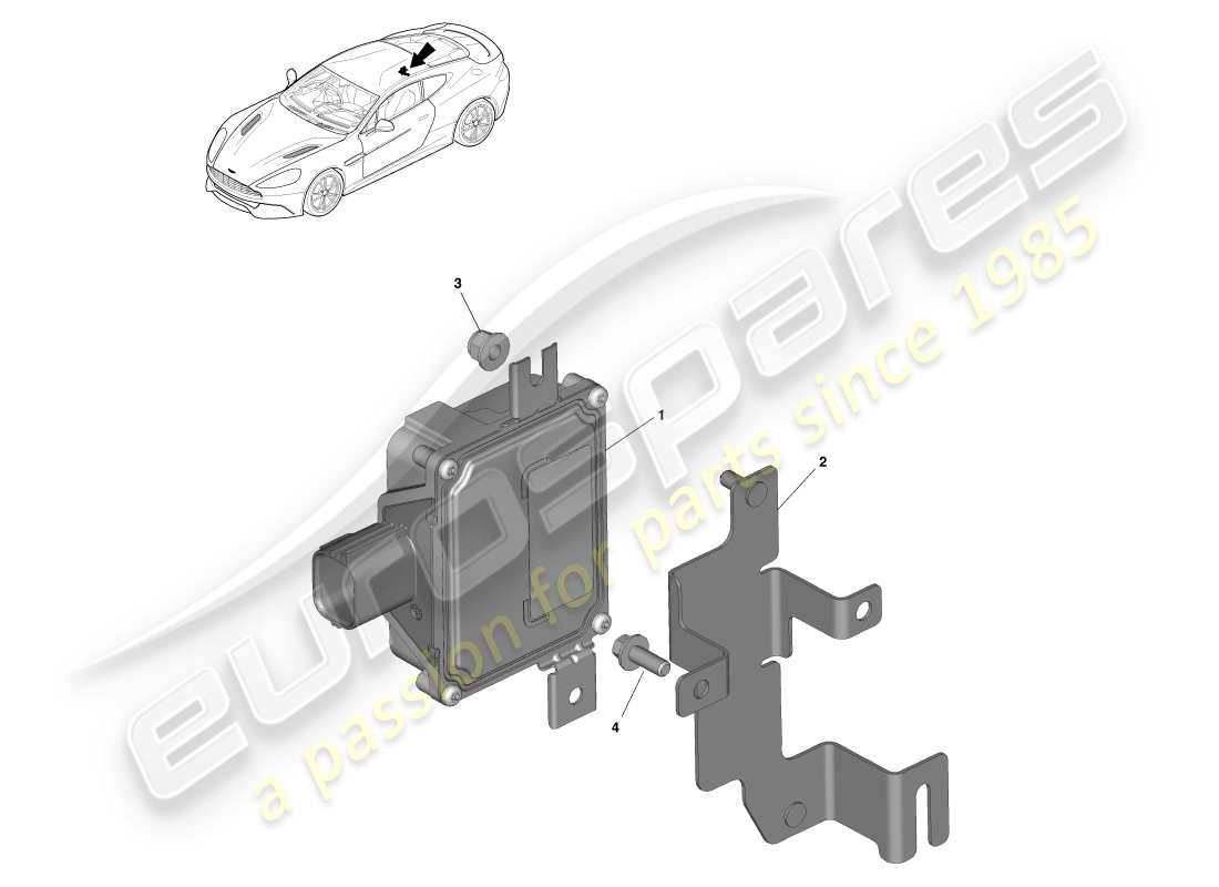 aston martin vanquish (2013) fuel pump module part diagram