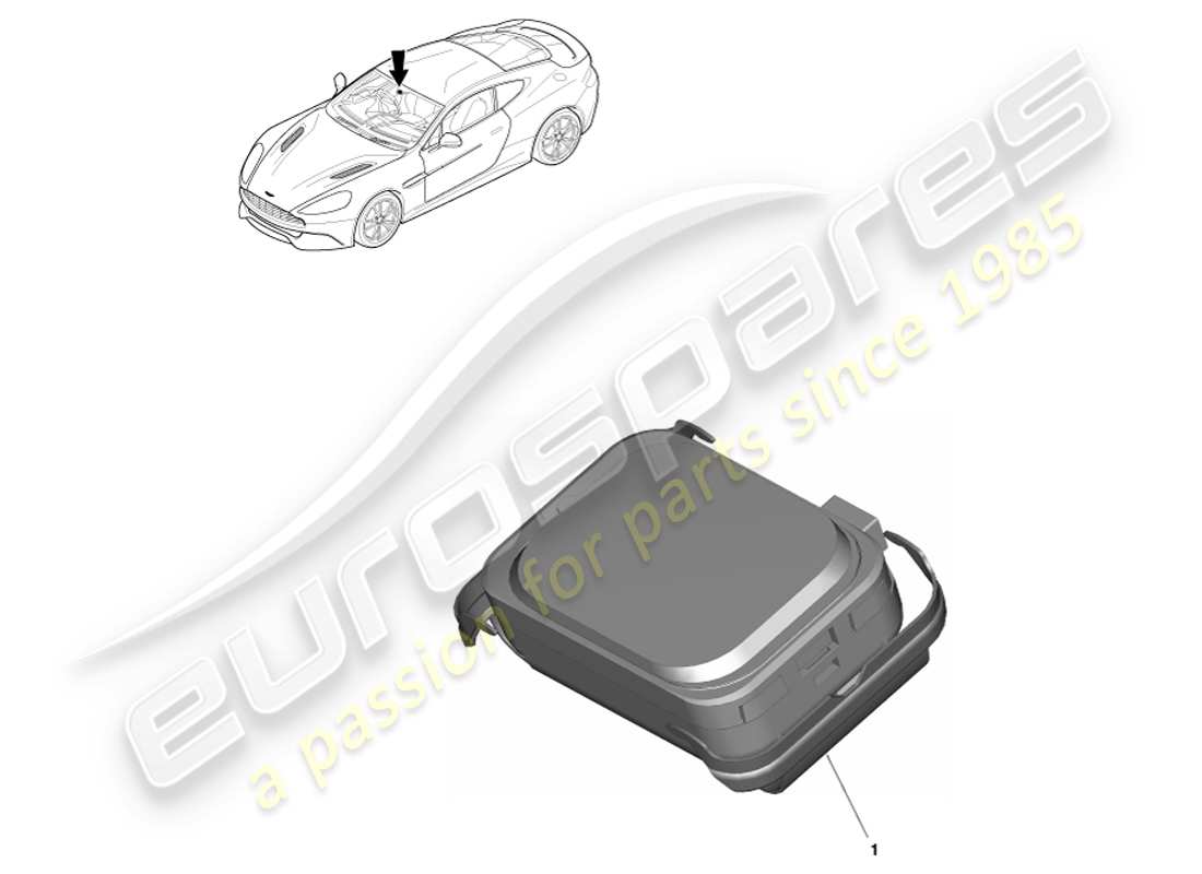 aston martin vanquish (2014) rain & daylight sensor part diagram
