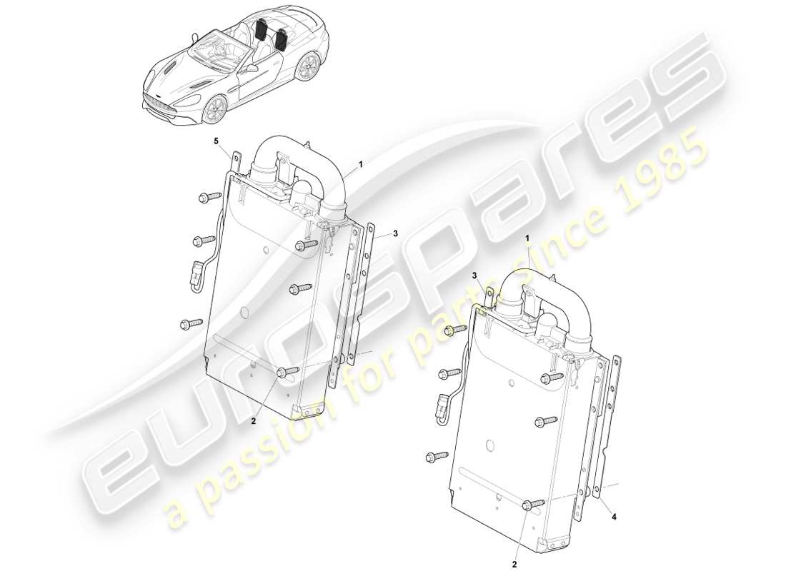 aston martin vanquish (2013) deployable rollbar, volante part diagram