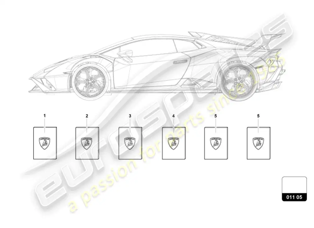 lamborghini sto (2024) vehicle wallet parts diagram