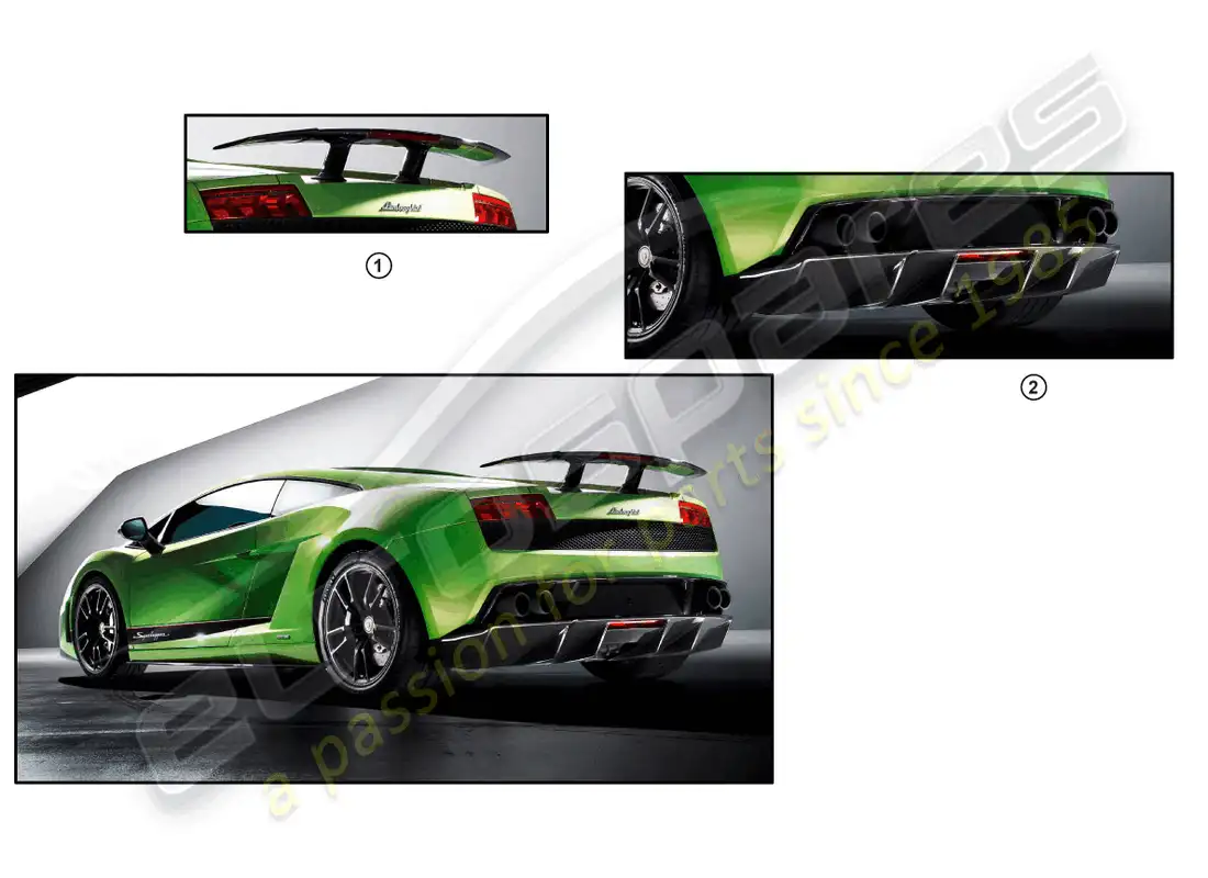 lamborghini lp550-2 spyder (accessories) retrofit kit parts diagram