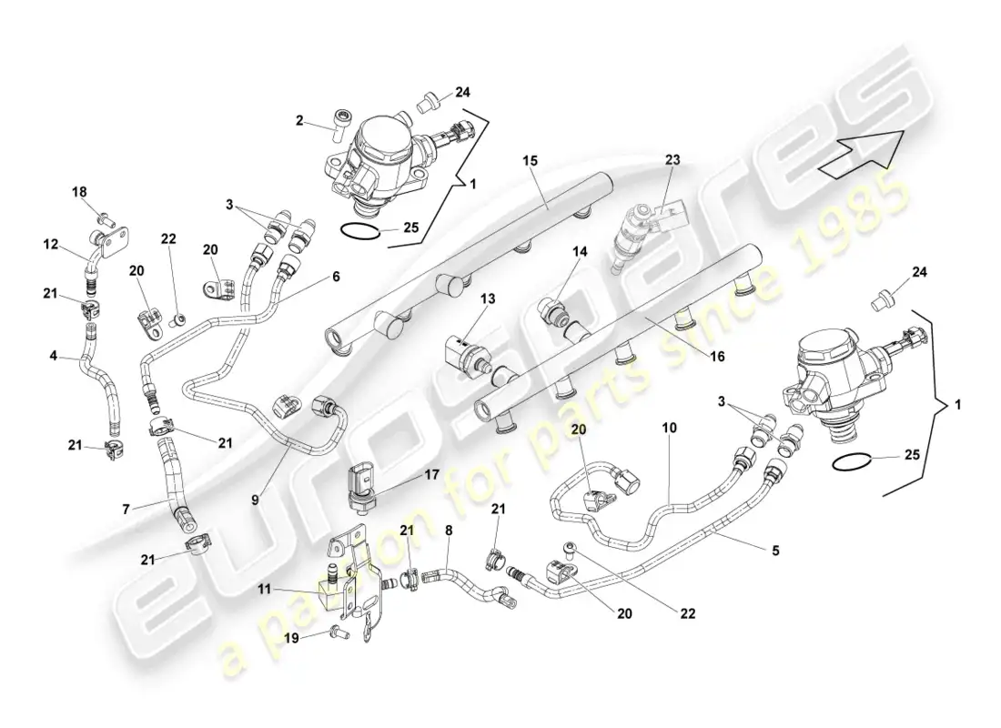 lamborghini lp570-4 sl (2012) fuel pump parts diagram