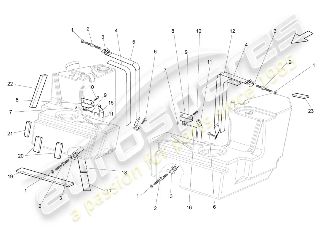 lamborghini gallardo coupe (2008) fasteners parts diagram