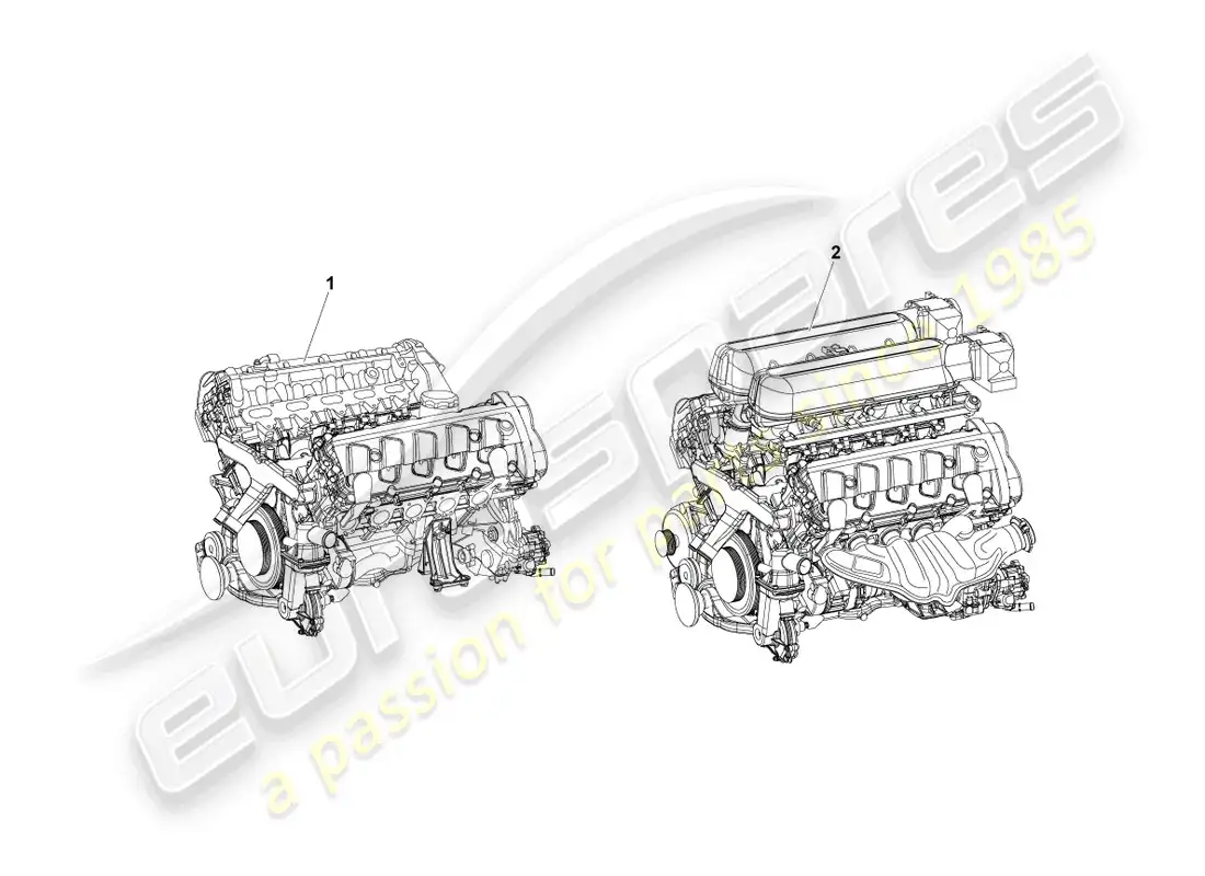 lamborghini lp560-4 coupe fl ii (2014) base engine parts diagram