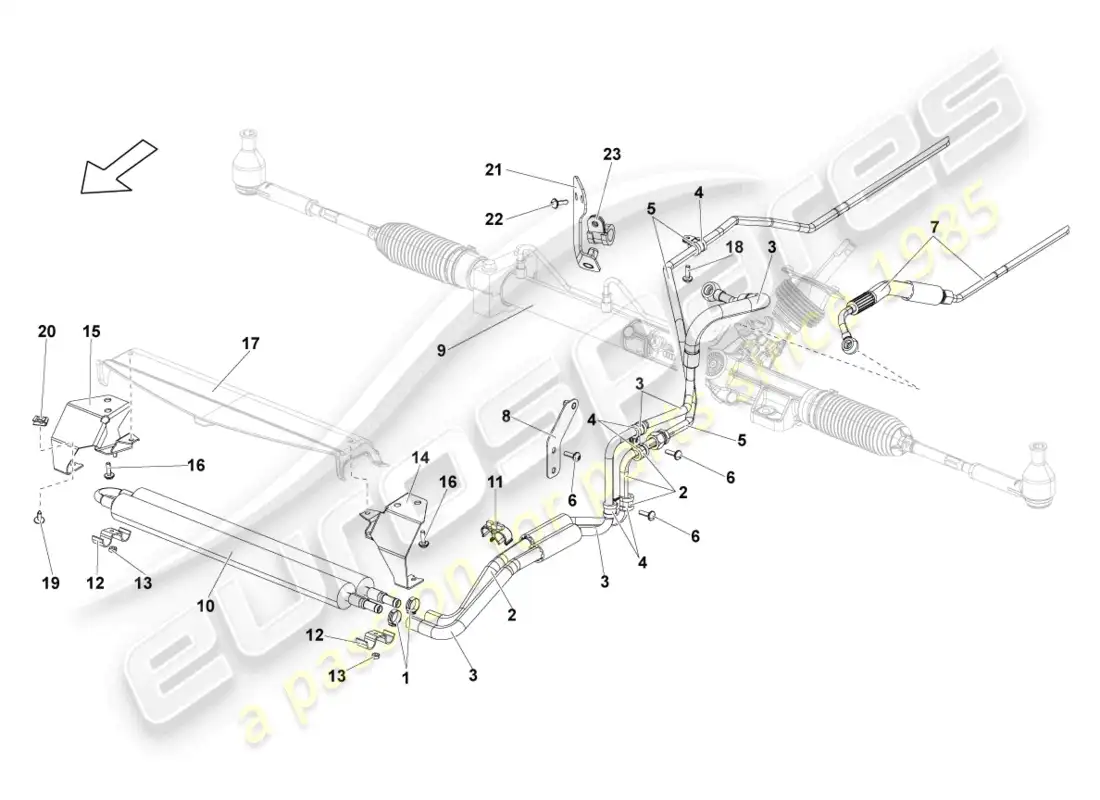 lamborghini lp550-2 spyder (2013) oil cooler parts diagram