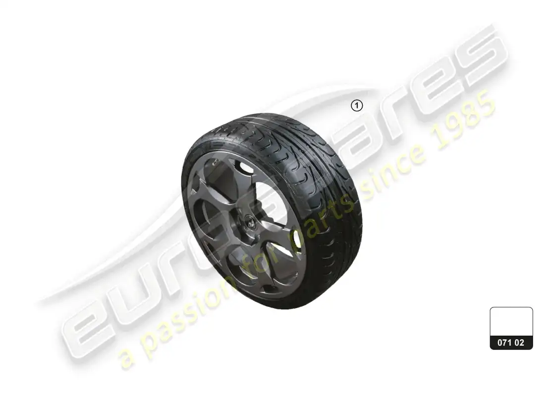 a part diagram from the lamborghini aventador accessories parts catalogue