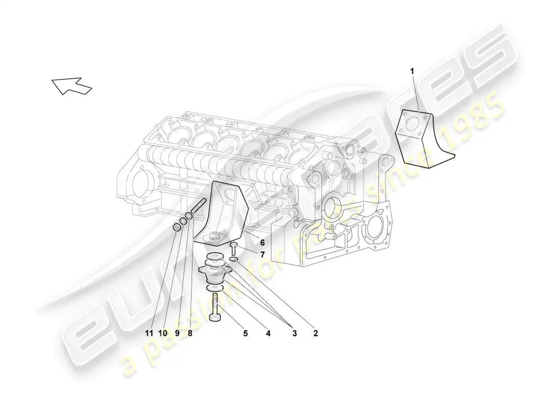 lamborghini lp640 coupe (2010) securing parts for engine parts diagram