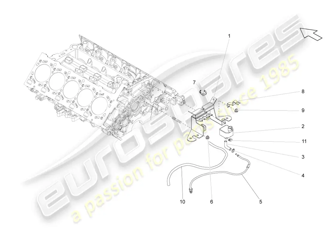 lamborghini gallardo coupe (2008) emission warning sensor parts diagram