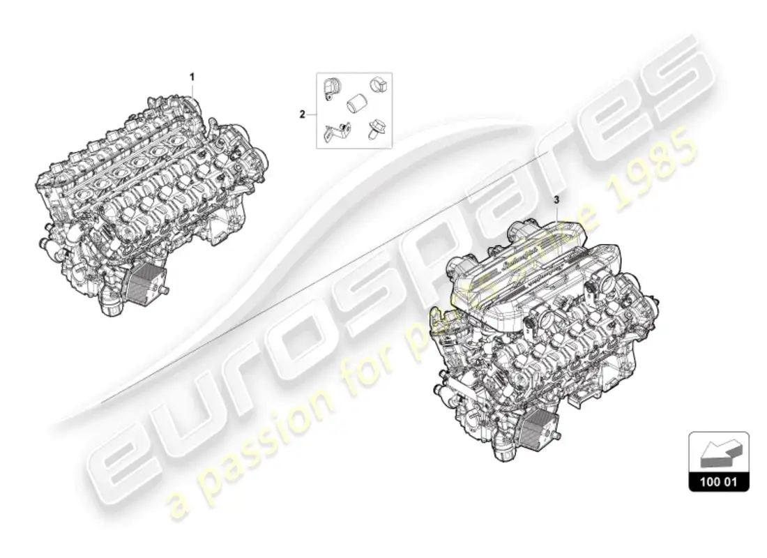 lamborghini revuelto coupe (2024) engine parts diagram