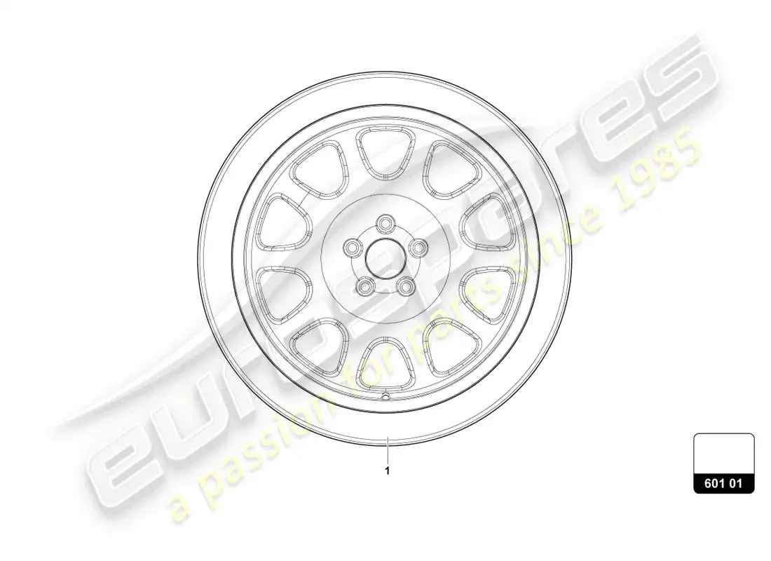 lamborghini urus (2021) spare wheel parts diagram