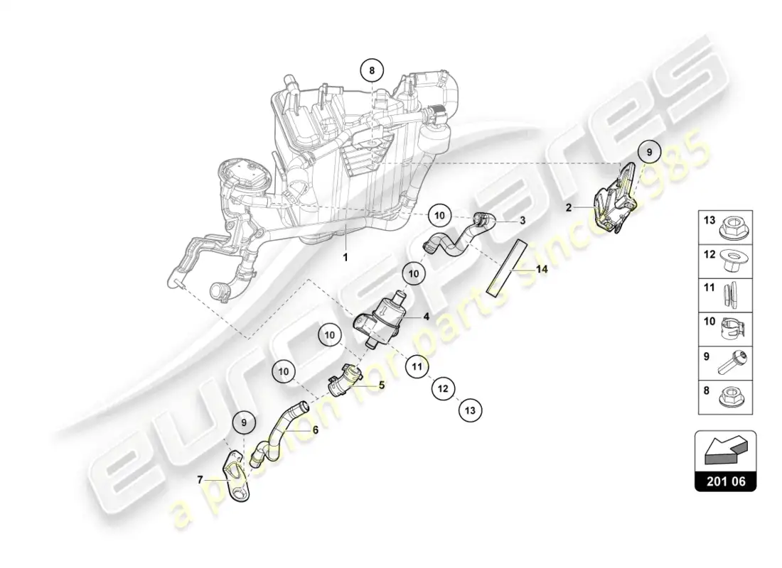 lamborghini sto (2024) activated charcoal container parts diagram