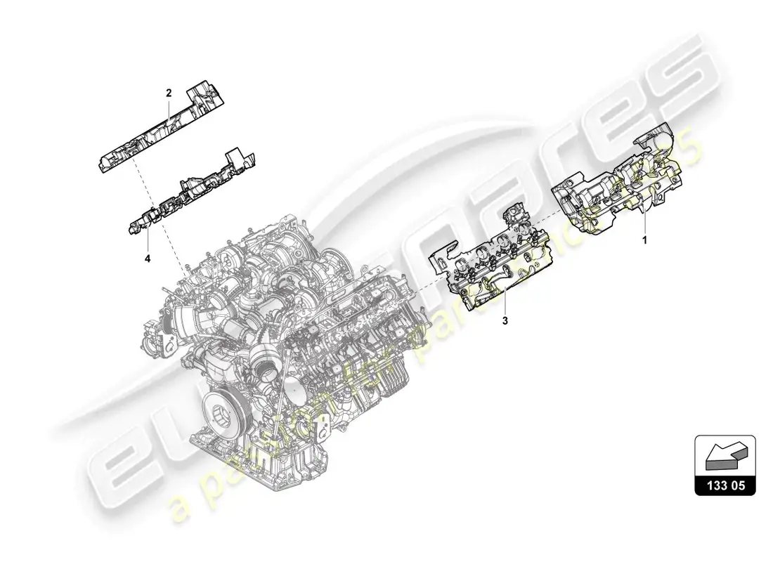 lamborghini urus (2020) noise insulation parts diagram