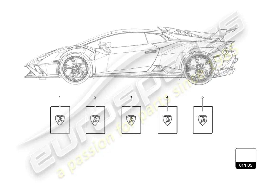 lamborghini sto (2021) vehicle wallet parts diagram