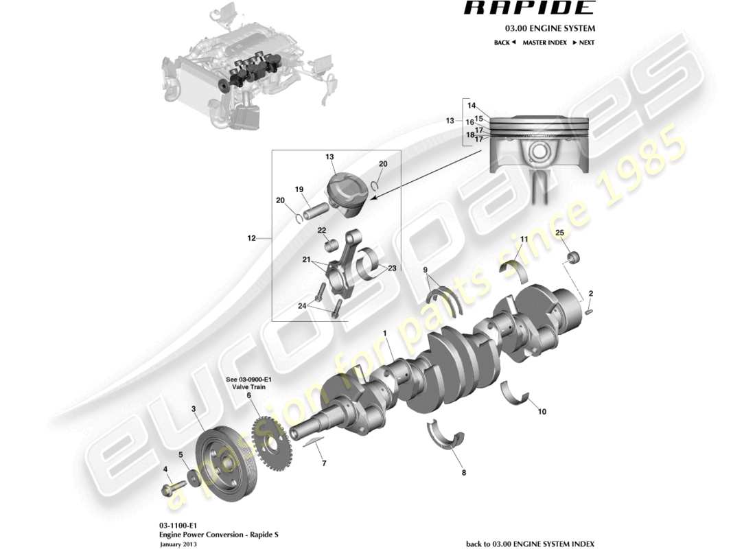 aston martin rapide (2010) power conversion part diagram