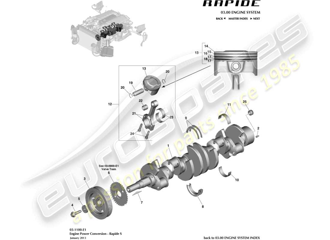 aston martin rapide (2017) power conversion part diagram