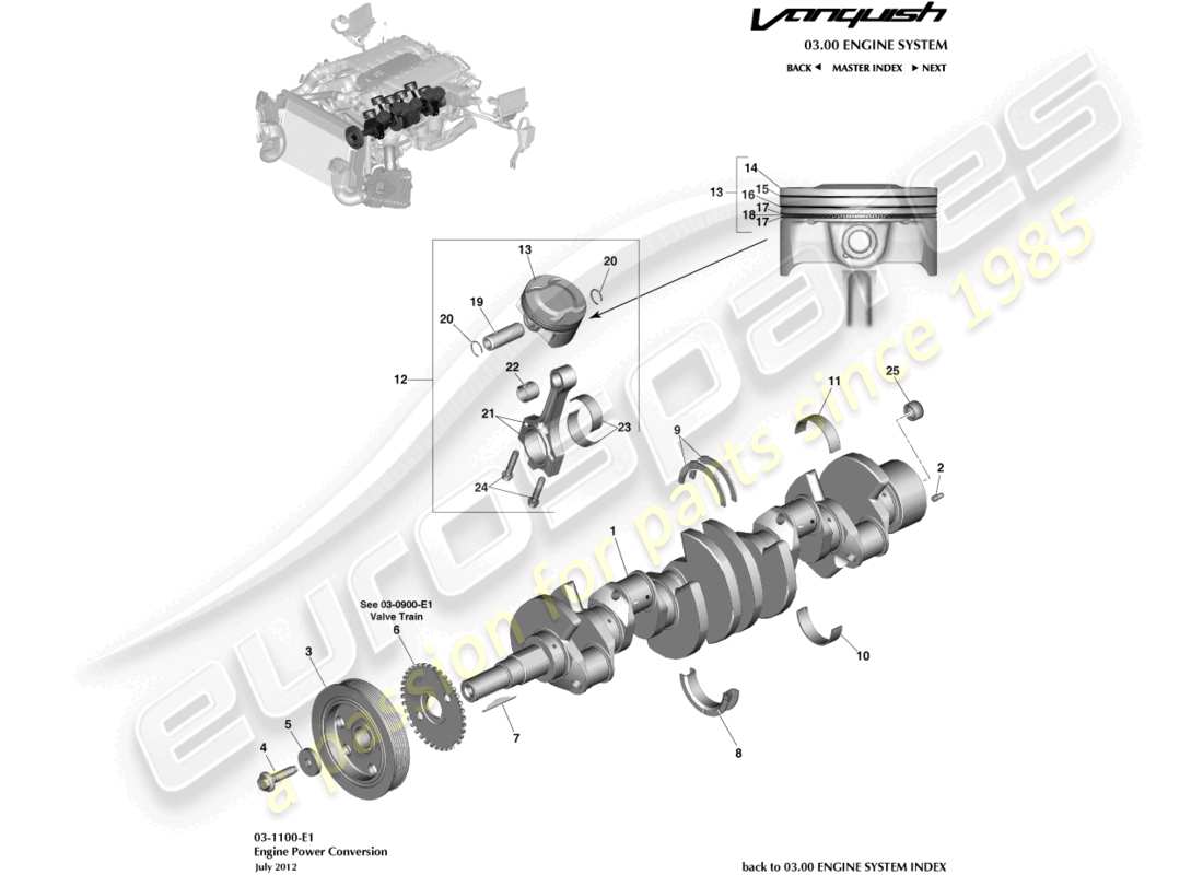 aston martin vanquish (2016) power conversion part diagram