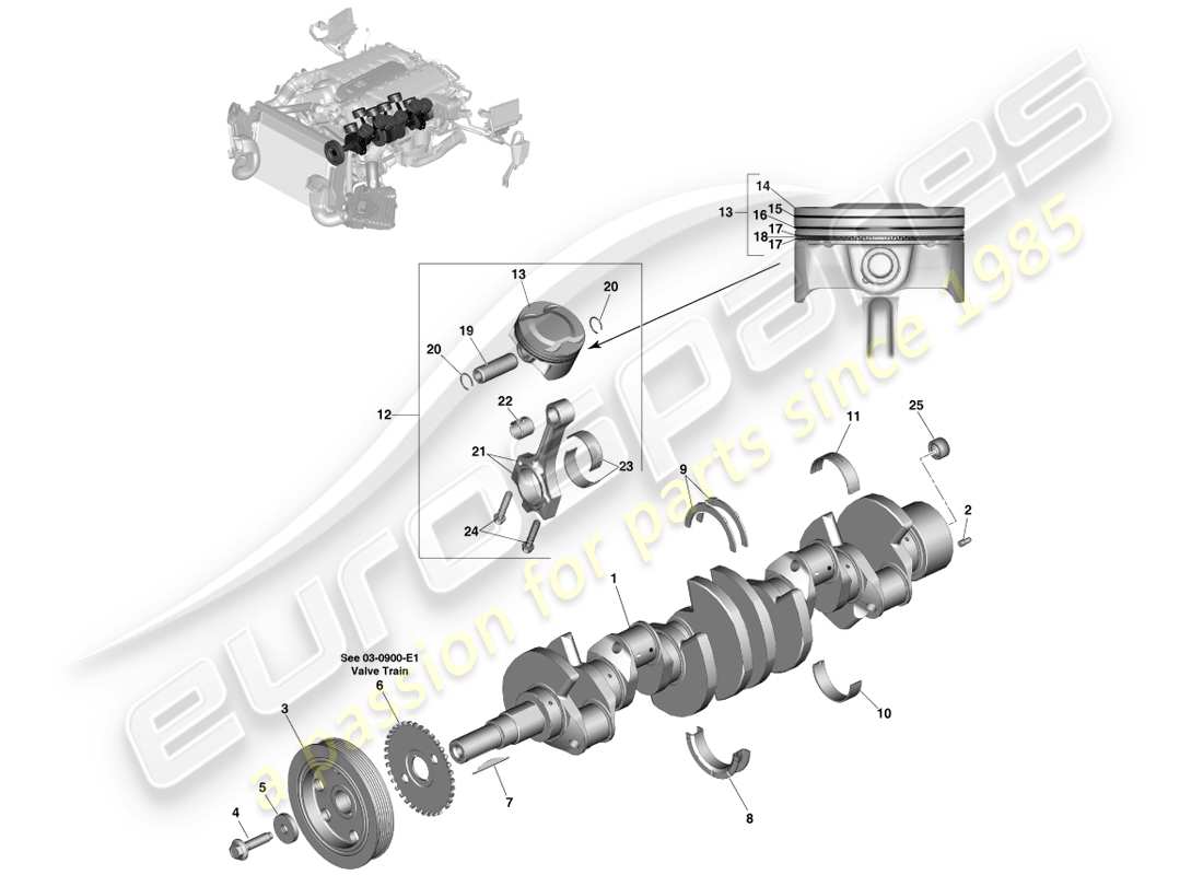 aston martin vanquish (2013) power conversion part diagram