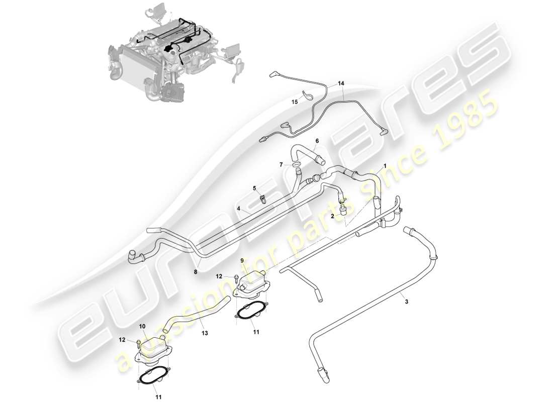 aston martin vanquish (2014) emission control part diagram