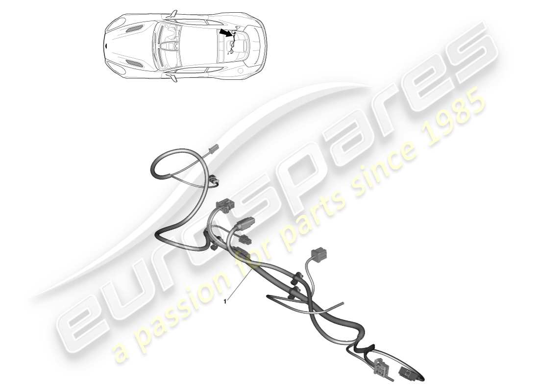 aston martin vanquish (2013) cd/dvd link harness part diagram