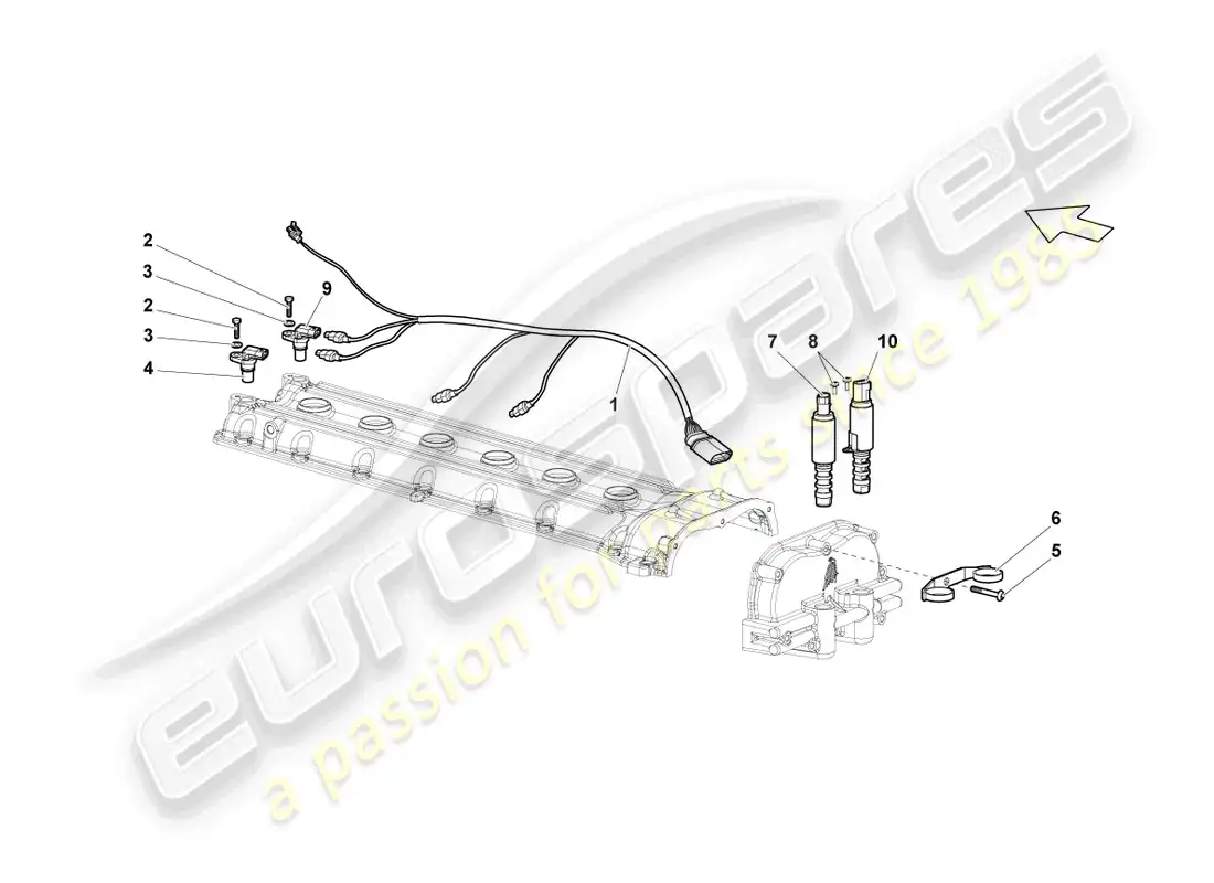 lamborghini reventon impulse sender left parts diagram
