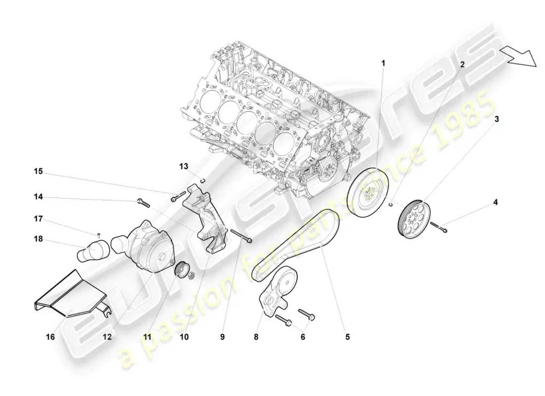 lamborghini gallardo coupe (2005) alternator parts diagram