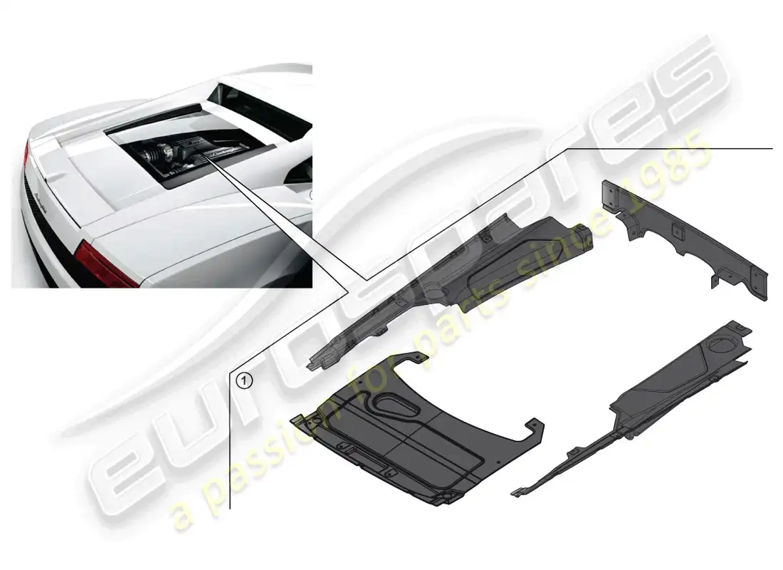 lamborghini lp550-2 coupe (accessories) retrofit kit parts diagram
