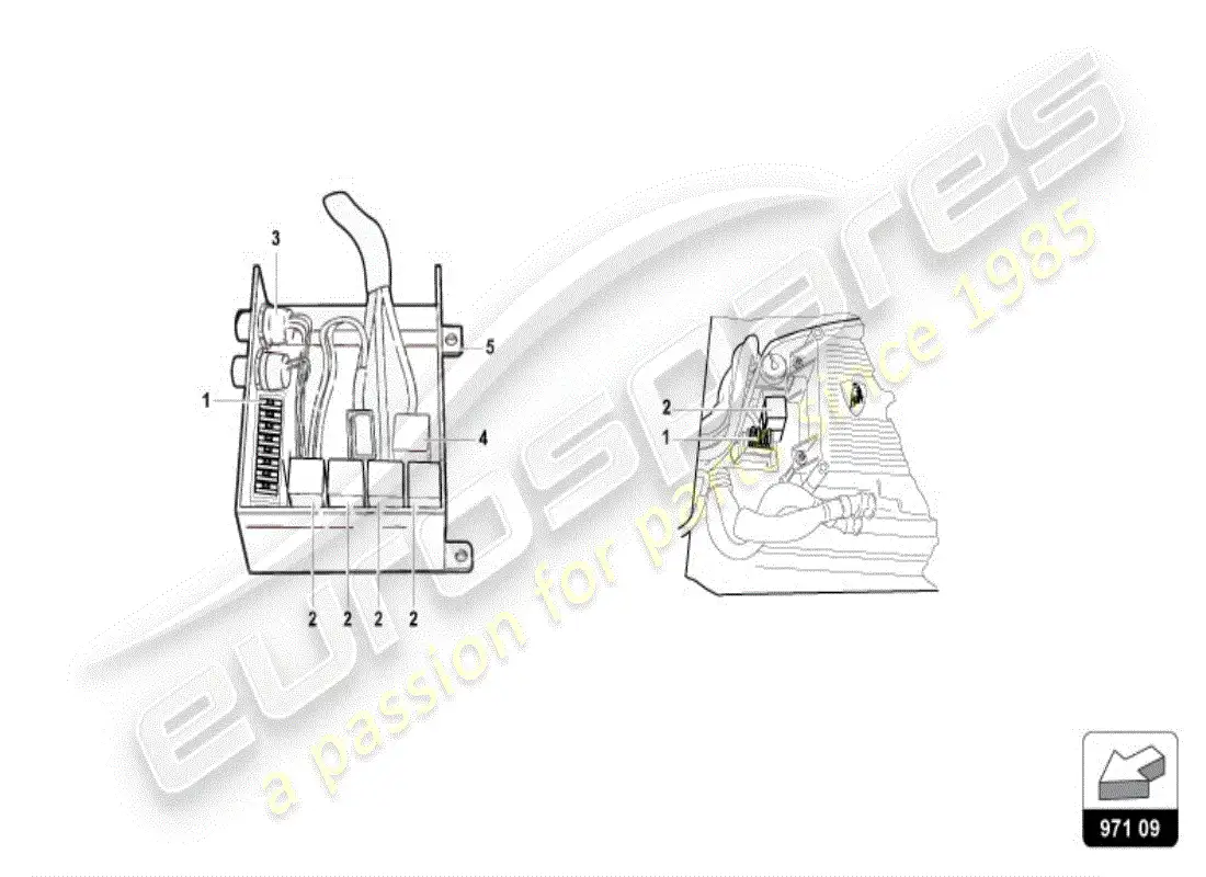 lamborghini diablo vt (1995) fuses parts diagram