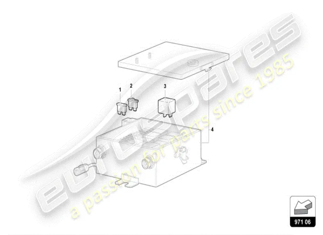 lamborghini diablo vt (1995) fuses parts diagram
