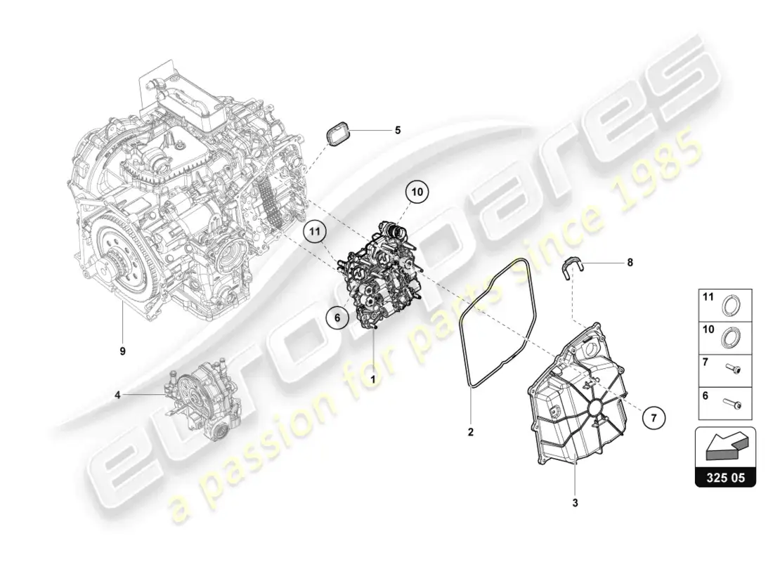lamborghini evo coupe 2wd (2022) mechatronic with software parts diagram