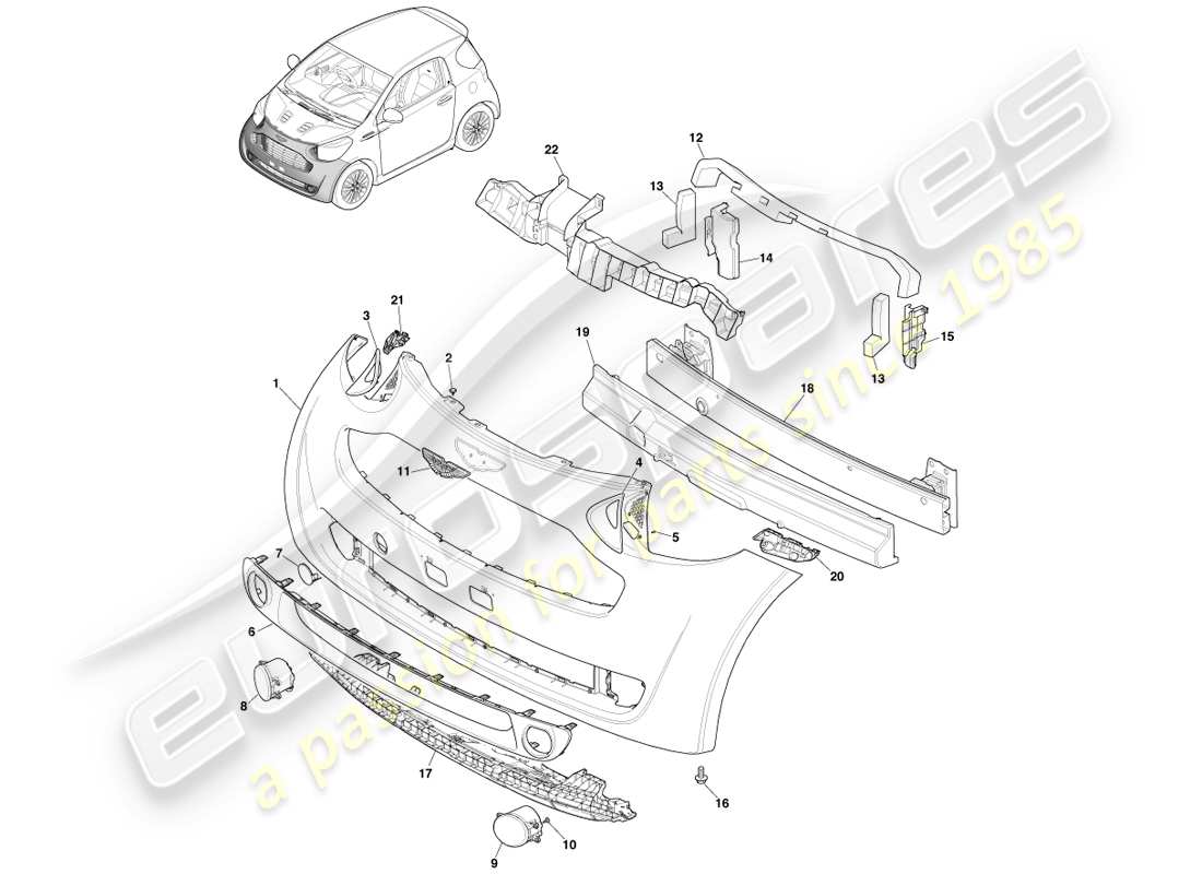 part diagram containing part number ay2y-f01990-aa