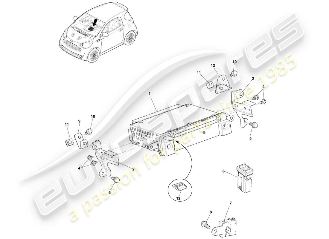 part diagram containing part number ay2y-ma018a-ba