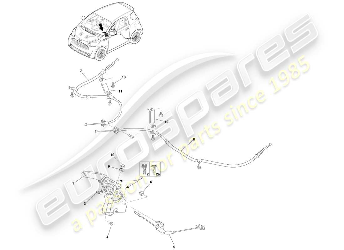 part diagram containing part number 46201-74020-c0