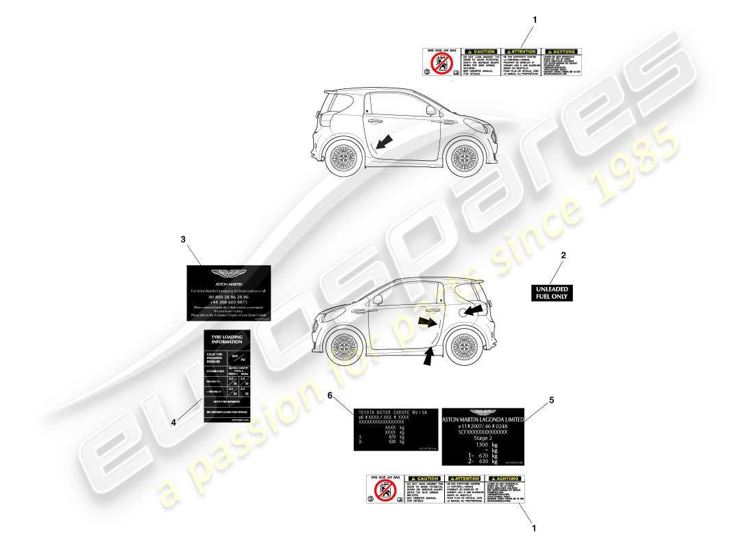 part diagram containing part number ay2y-69014-aa