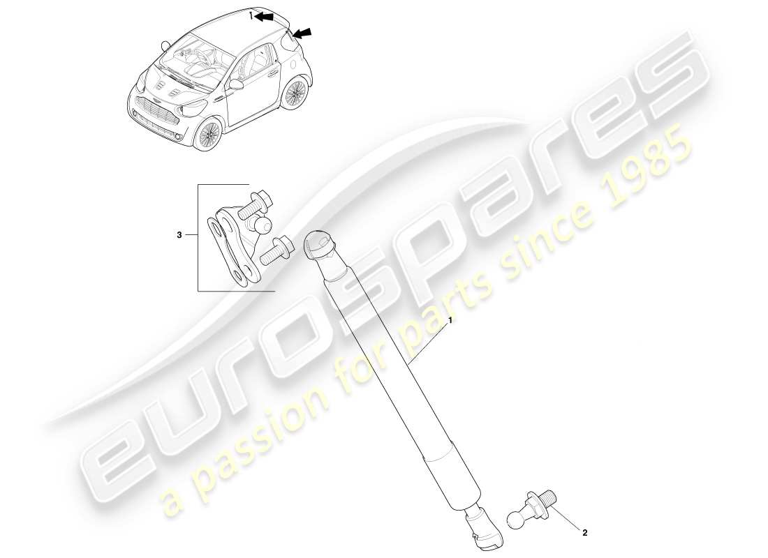 part diagram containing part number ay2y-406a10-aa