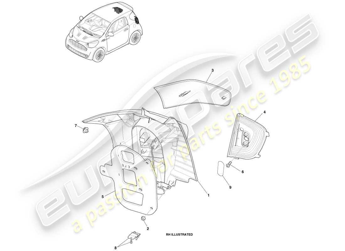 part diagram containing part number ay2y-13404-da