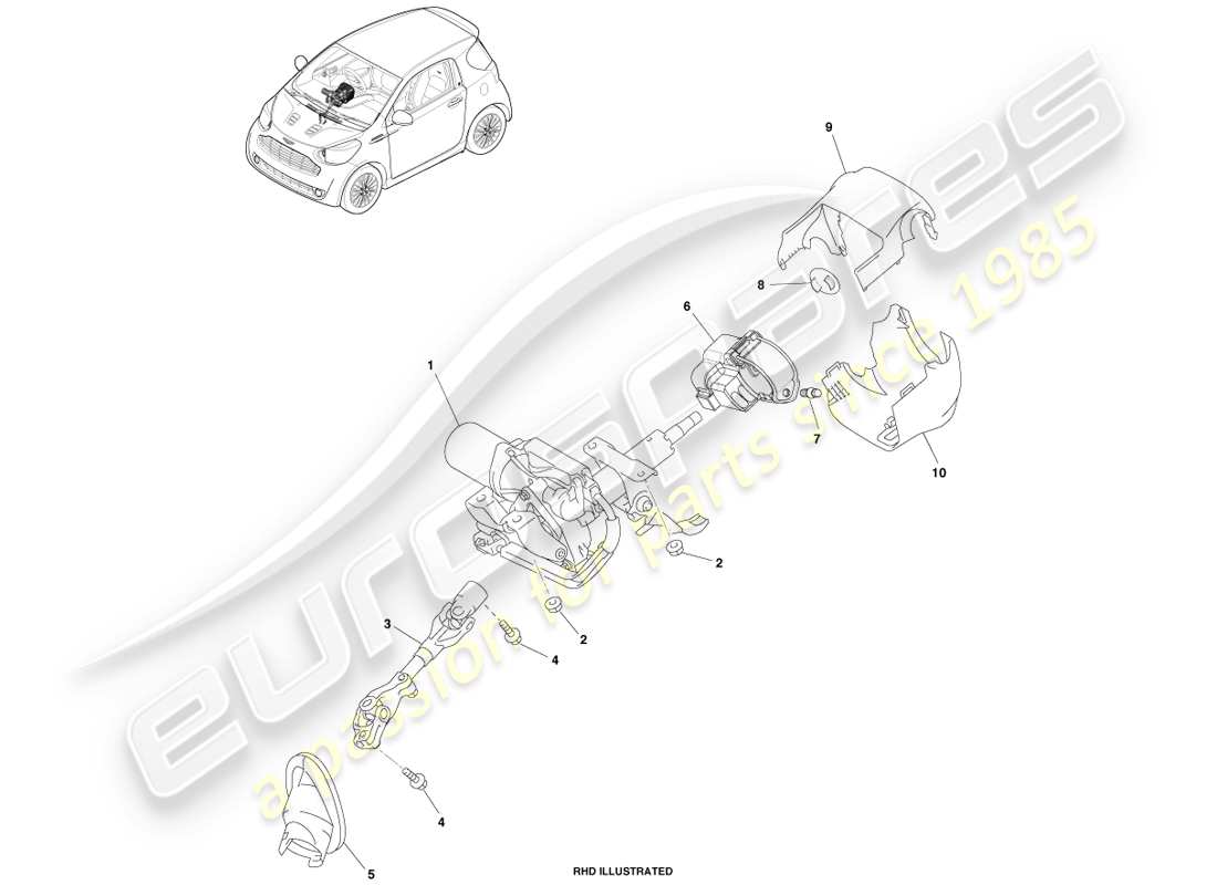 part diagram containing part number 45286-74010-c0