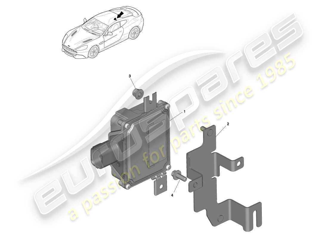 aston martin vanquish (2014) fuel pump module part diagram
