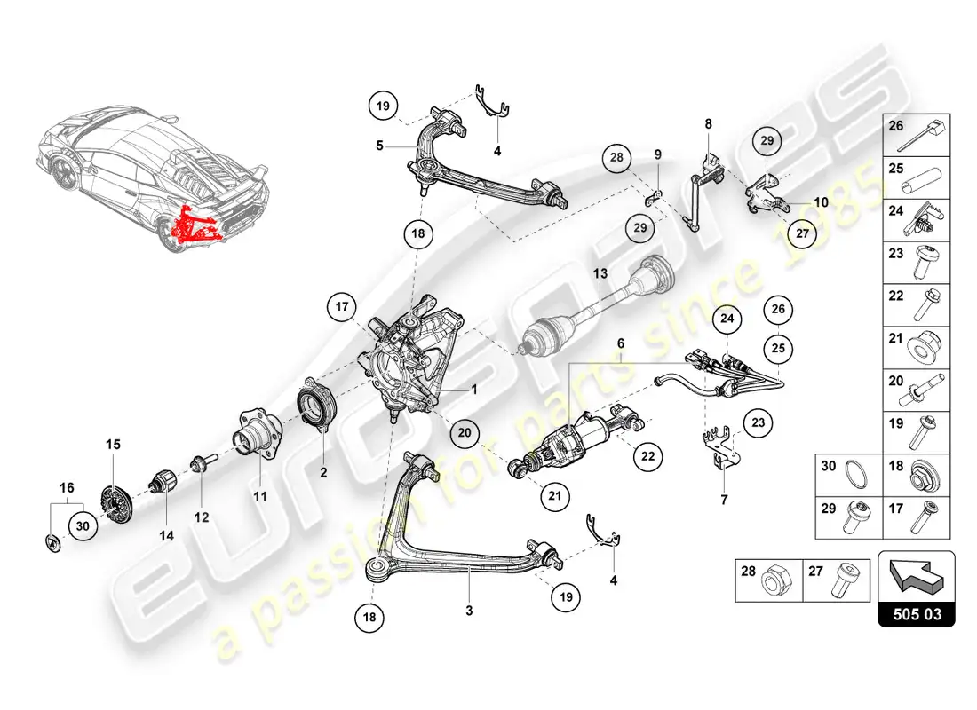 lamborghini sto (2024) guide parts diagram