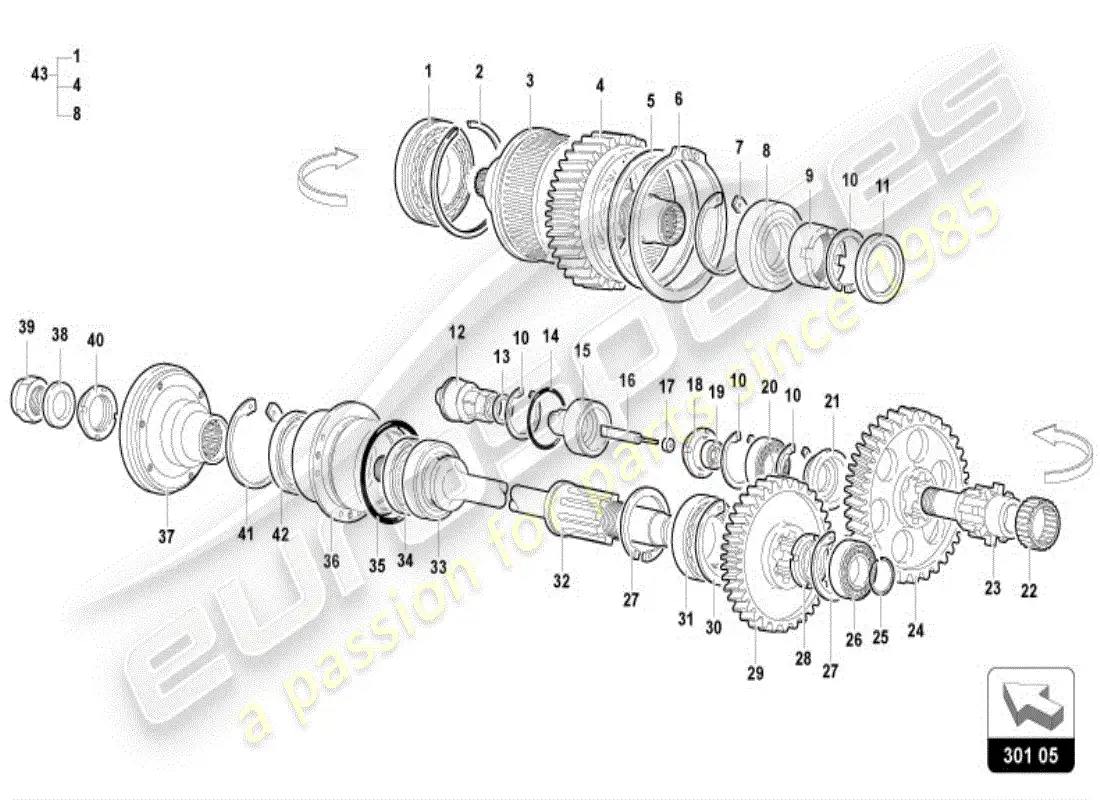 lamborghini diablo vt (1996) viscous joint parts diagram
