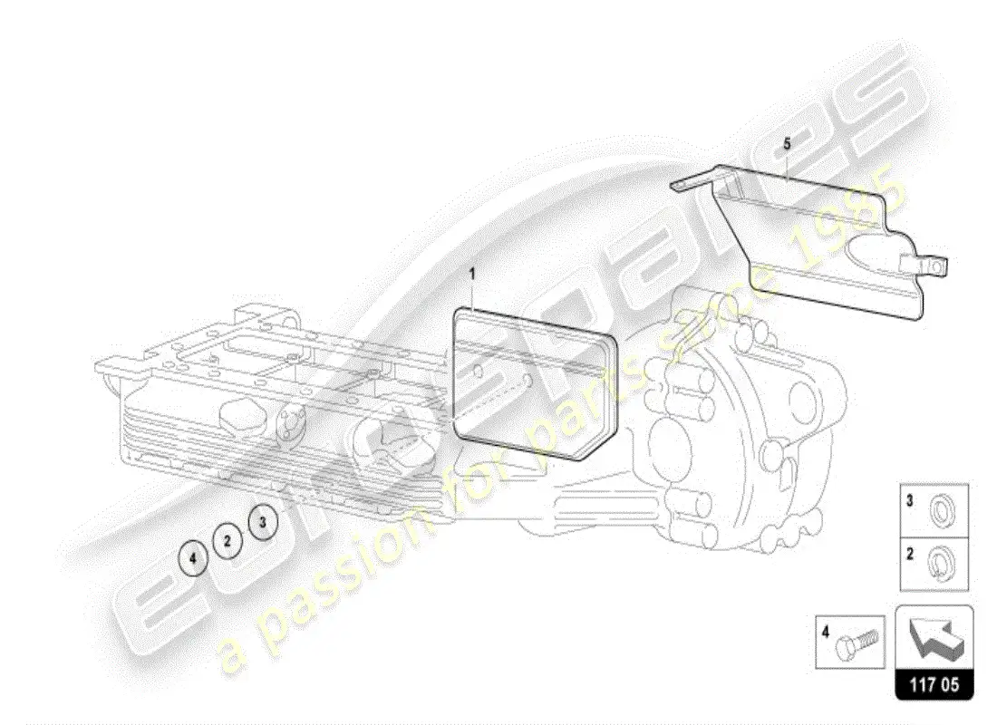 lamborghini diablo vt (1998) oil sump parts diagram