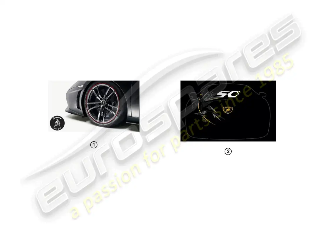 lamborghini lp560-4 spider (accessories) retrofit kit parts diagram