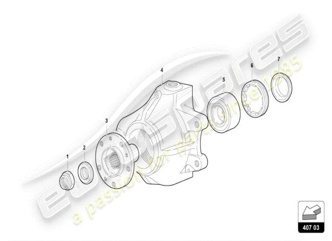 lamborghini diablo vt (1995) wheel hub parts diagram