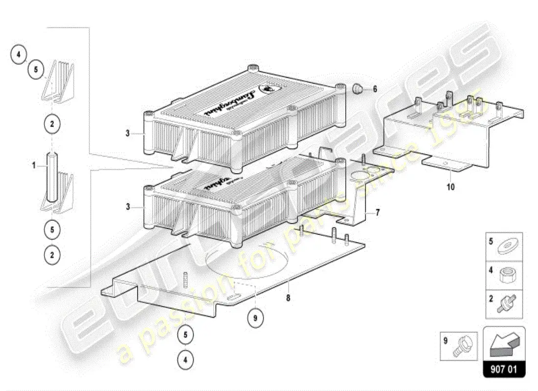 lamborghini diablo vt (1995) electrics parts diagram