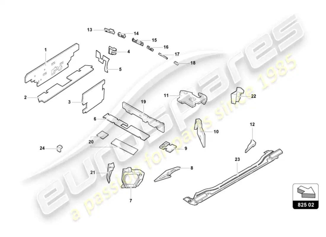 lamborghini tecnica (2024) damping parts diagram