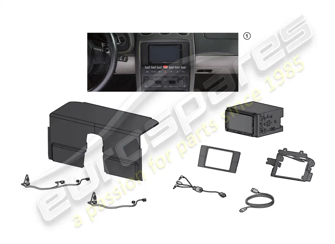 lamborghini lp550-2 spyder (accessories) retrofit kit parts diagram