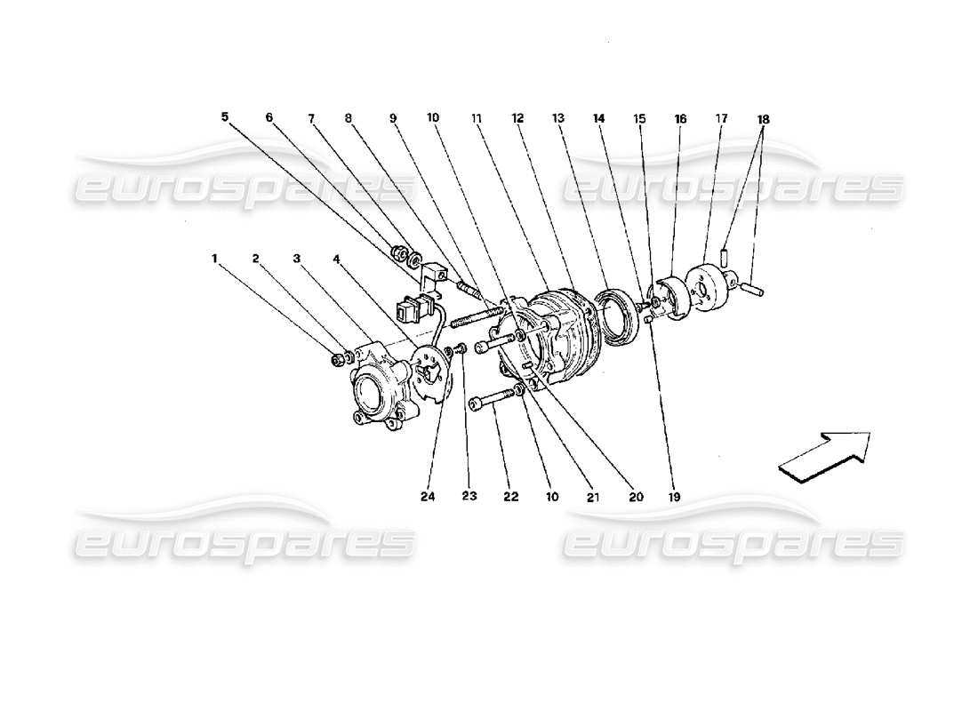 FERRARI MONDIAL 3.4 T COUPE/CABRIO ENGINE IGNITION PART DIAGRAM ferrari mondial 3.4 t coupe/cabrio engine ignition part diagram