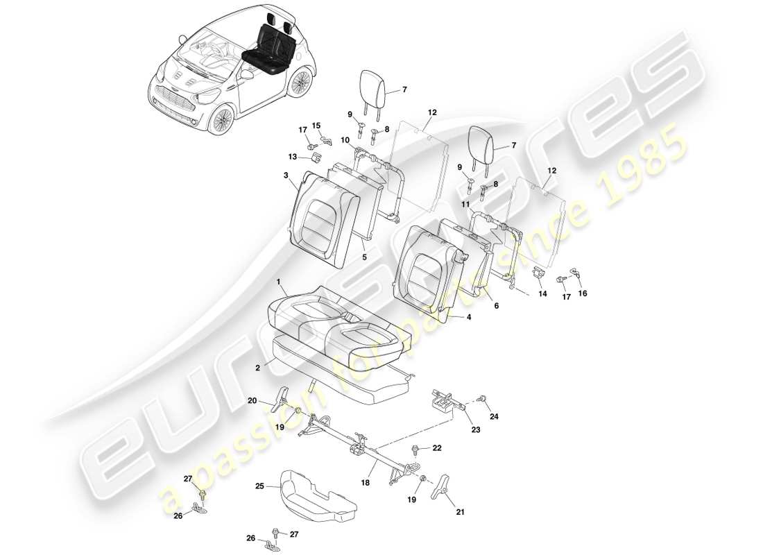 part diagram containing part number ay2y-a63840-aa