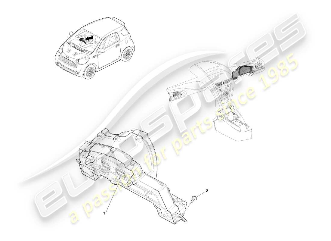 part diagram containing part number ay2y-10849-fa