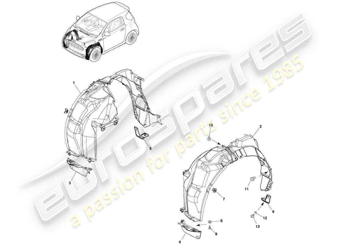 part diagram containing part number 53889-740111