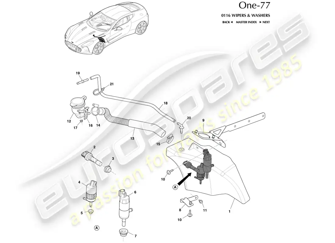 part diagram containing part number 12023-03-8910-aa